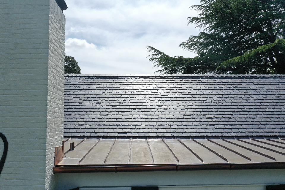 Flat Copper Roof