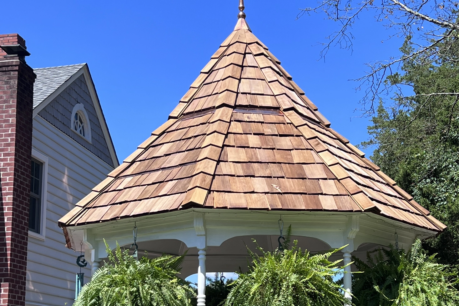 Gazebo With Wood Shake Roof